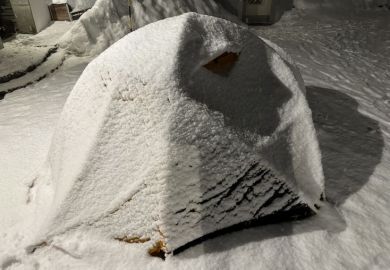 Stuart Brocklehurst's tent at Davos