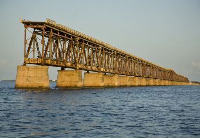 Broken bridge