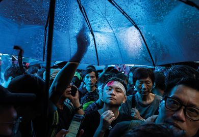 Umbrella protesters in Hong Kong Umbrella protesters in Hong Kong