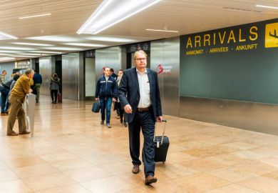 Brussels, Belgium, May 2019 Brussels airport, people waiting and going to meet their friends and families, arrivals hall