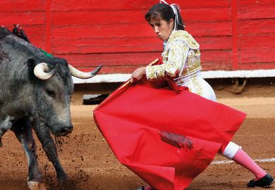 Female bull fighter