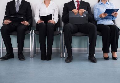Business people waiting to attend job interview Business people waiting to attend job interview