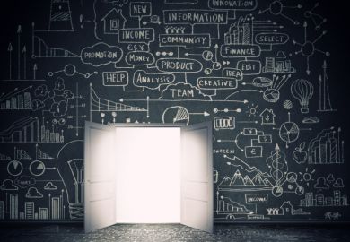 Doorway representing business solutions