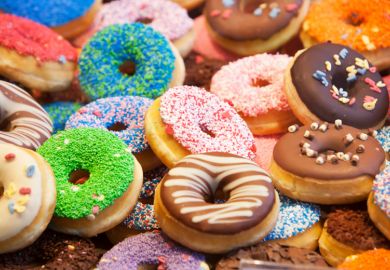 Colourful doughnuts
