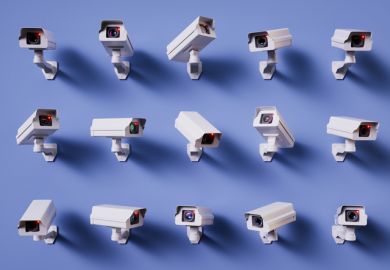 Multiple security cameras, symbolising OfS oversight