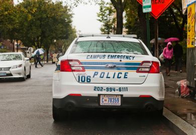 University police car