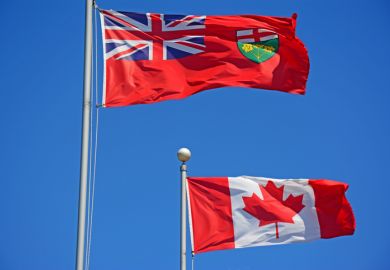 Canada and Ontario flags