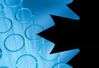 Canadian maple leaf and laboratory test tubes Canadian maple leaf and laboratory test tubes