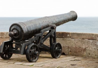 Cannon on battlements