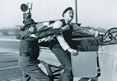 Two men fight over car