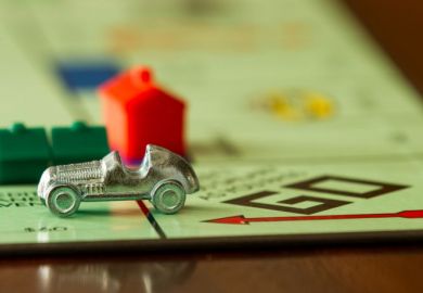 Car on monopoly board