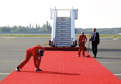 rolling out red carpet at airport rolling out red carpet at airport