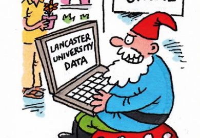 cartoon phishing gnome