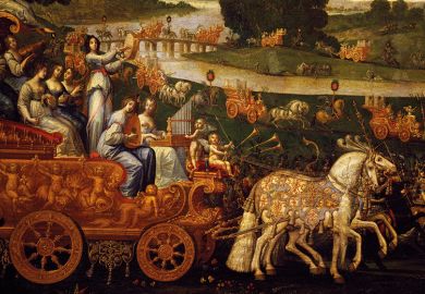 Chariot of Musicians, Detail from Earth painting, Claude Deruet Chariot of Musicians, Detail from Earth painting, Claude Deruet