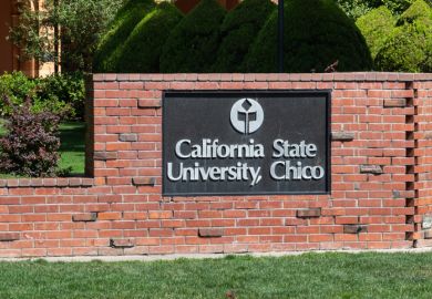 Chico, California - July 9, 2019 The California State University Chico, also known as Chico State, was built in 1887. It is 90 miles north of Sacramento.