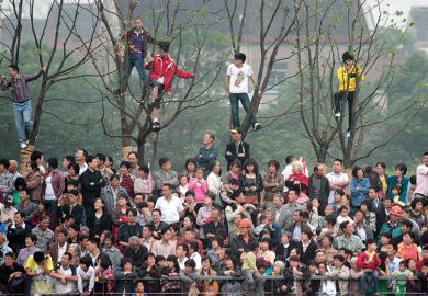 Chinese crowd