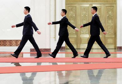 chinese men walking