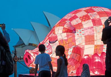 Chinese pig lantern at Sydney Opera House