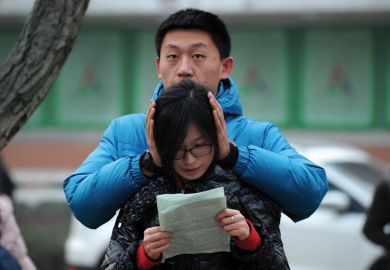 Chinese student and parent