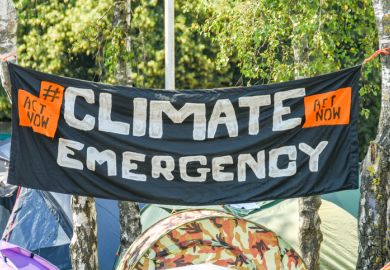 Climate emergency banner