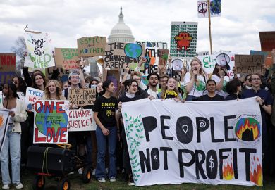 Environmental activists rally on Capitol Hill during a Fridays Global Climate Strike event in March 2022 in Washington, DC. Environmental activists rally on Capitol Hill during a Fridays Global Climate Strike event in March 2022 in Washington, DC.