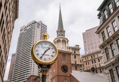 Clock in Boston