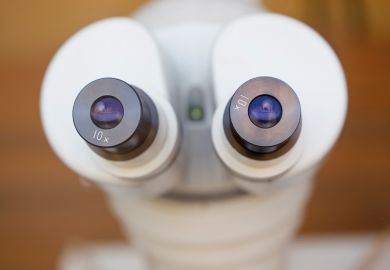 Close-up of microscope