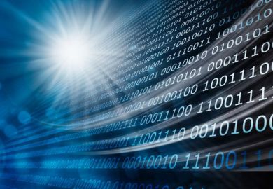 Concept illustration of binary code