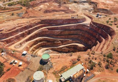 A copper mine in Australia 