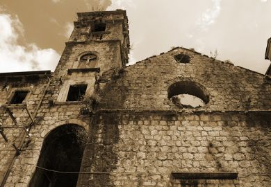 Crumbling church