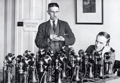 Customer service team answering phones