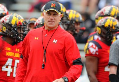 Maryland Terrapins head coach D.J. Durkin