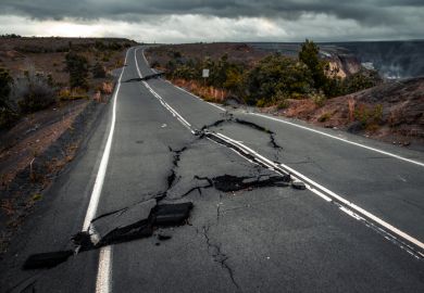 Cracked road