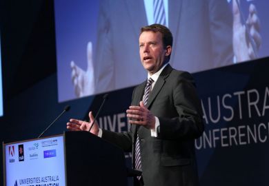 Australian education minister Dan Tehan at Universities Australia conference, Canberra, 28 February 2019