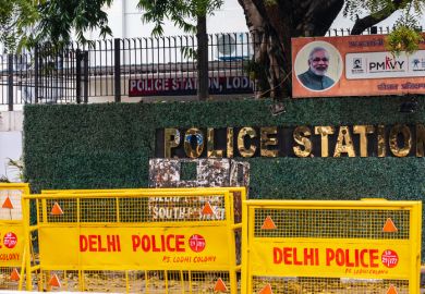 A Delhi police station  A Delhi police station