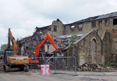 Demolition of mill Demolition of mill