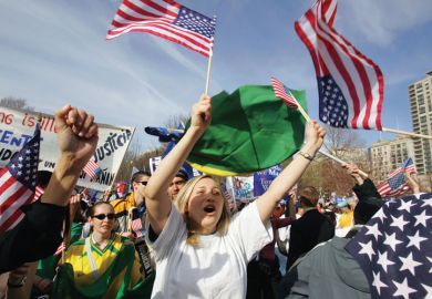 Demonstration, Boston Common, Massachusetts