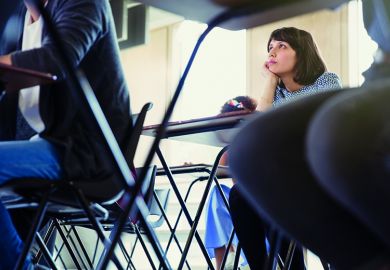 woman at desk