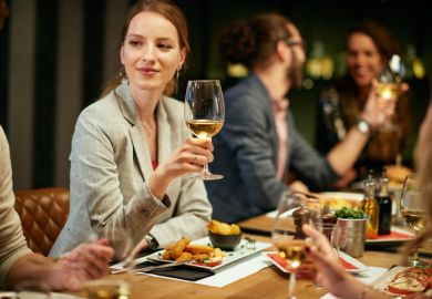 People at a dinner party