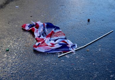 A Union Jack flag is seen discarded on the ground, to illustrate Whitehall cuts ‘undermining’ international education expansion. A Union Jack flag is seen discarded on the ground, to illustrate Whitehall cuts ‘undermining’ international education expansion.