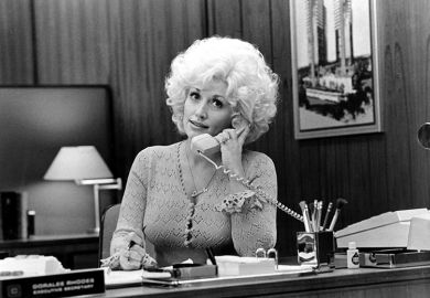 Dolly Parton acts in a scene from the movie "9 to 5" which was released on 19 December, 1980. To illustrate that the death of office hours could be ‘damaging student-tutor relationships’