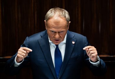 Donald Tusk, Poland’s prime minister, speaks in parliament ahead of a vote of confidence in Warsaw, Poland, on Wednesday 11 June 2025.
