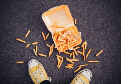 Dropped chips, symbolising class prejudice
