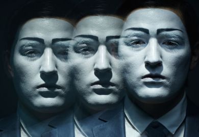 Duplicates of man's face