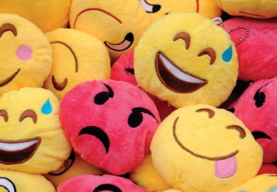 Pile of soft toy emoji faces Pile of soft toy emoji faces