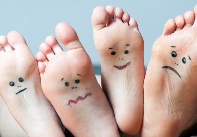 Feet showing emotions Feet showing emotions