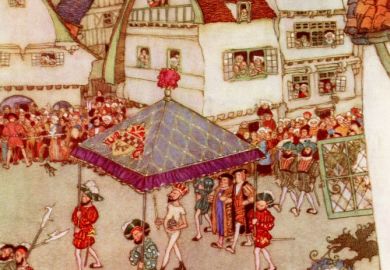 Illustration by Edmund Dulac for The Emperor's New Clothes. From Stories from Hans Andersen, published 1938 Illustration by Edmund Dulac for The Emperor's New Clothes. From Stories from Hans Andersen, published 1938