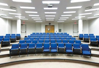 Empty lecture theatre Empty lecture theatre