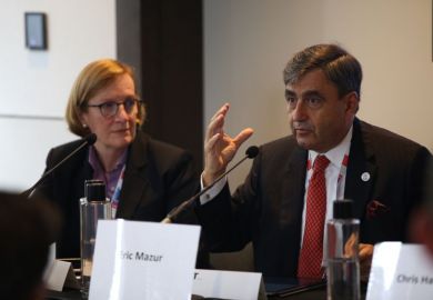 Eric Mazur speaks at the World Academic Summit