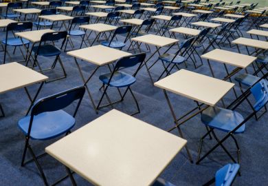 An empty exam hall An empty exam hall